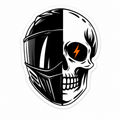 OG HELMET/SKULL STICKER