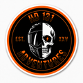 OG HD131ADVENTURES HELMET/SKULL STICKER